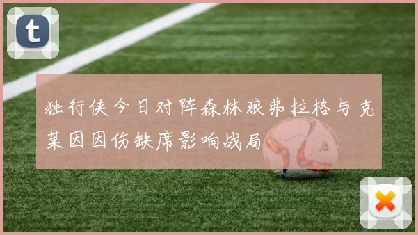 独行侠今日对阵森林狼弗拉格与克莱因因伤缺席影响战局